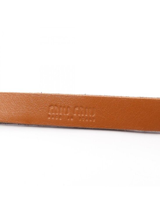 Miu Miu Belt Gold Leather main image 4